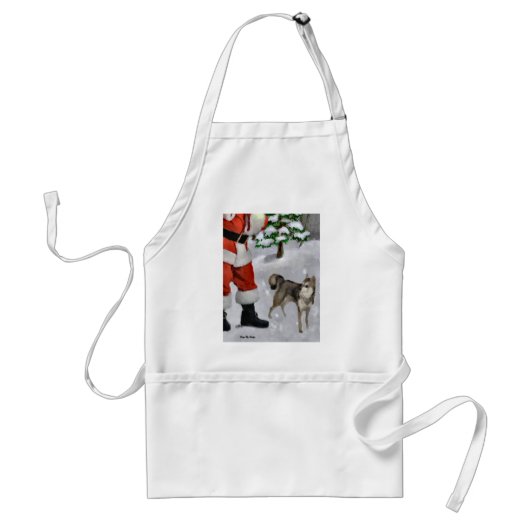 Alaskan Klee Kai Weihnachtsgeschenken Schürze (Vorne)