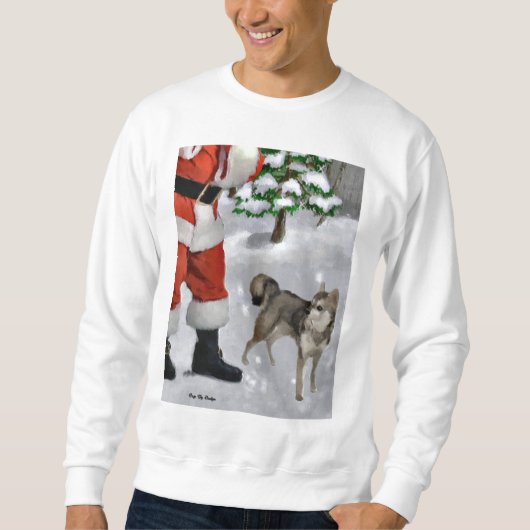 Alaskan Klee Kai Weihnachtsgeschenken Sweatshirt (Vorderseite)