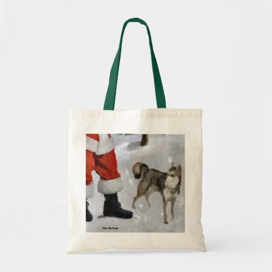 Alaskan Klee Kai Weihnachtsgeschenken Tragetasche (Vorne)
