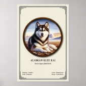 Alaskan Klee Kai Zoologie-Serie Poster (Vorne)