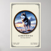 Alaskan Klee Kai Zoologie-Serie Poster (Vorne)