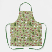 Alaskan Kulinarische Künstler Green All-over Print Schürze (Vorderseite)