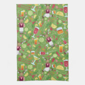 Alaskan Kulinarische Künstlerin Limes Grüne Küchen Geschirrtuch (Vertikal)