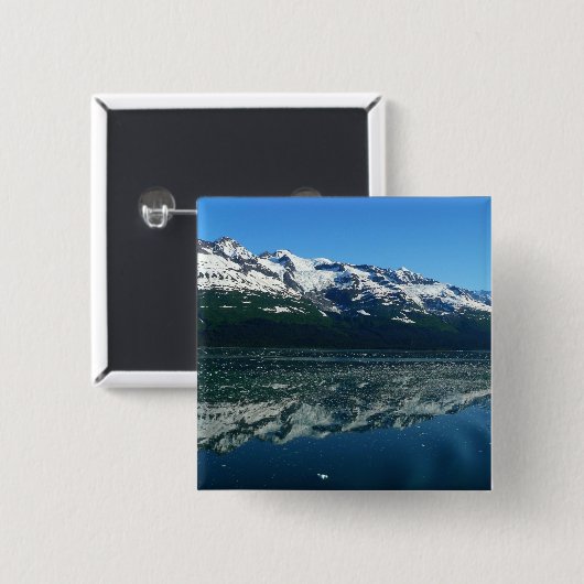 Alaskan Küste Schöne Naturfotografie Button (Vorne & Hinten)