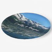 Alaskan Küste Schöne Naturfotografie Pappteller (Schrägansicht)