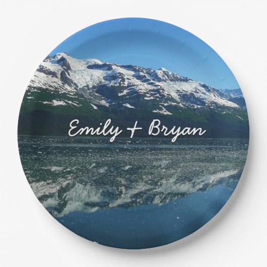 Alaskan Küste Schöne Naturfotografie Pappteller (Vorderseite)