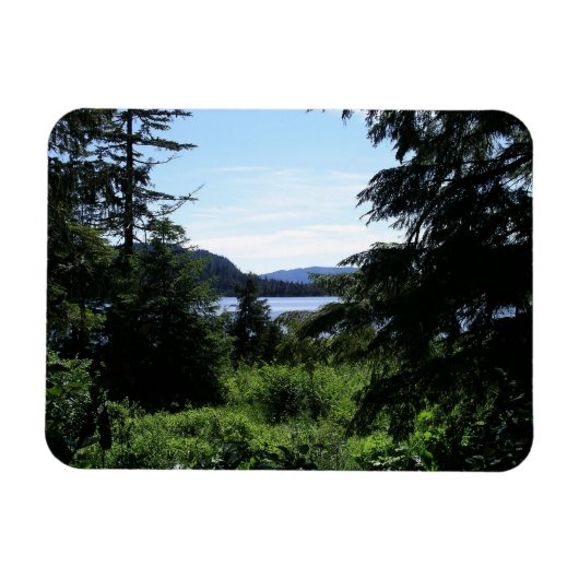 Alaskan Landschaft Schöne Alaska Fotografie Magnet (Horizontal)
