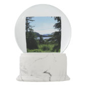 Alaskan Landschaft Schöne Alaska Fotografie Schneekugel (Rückseite)