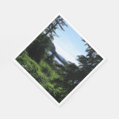 Alaskan Landschaft Schöne Alaska Fotografie Serviette (Ecke)