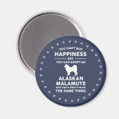 Alaskan Malamute Adoption Glück Magnet (Vorderseite/Rückseite)
