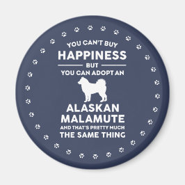 Alaskan Malamute Adoption Glück Magnet