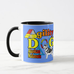 Alaskan Malamute Agility Geschenke Tasse