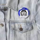 Alaskan Malamute Angel Button (Beispiel)