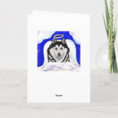 Alaskan Malamute Angel Karte (Rückseite)