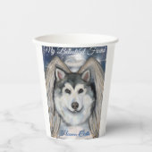 Alaskan Malamute Angel Pappbecher (Vorderseite)