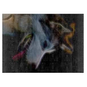 Alaskan Malamute Art Print Funny Husky Lovers Schneidebrett