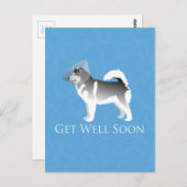 Alaskan Malamute bald gut laufen Postkarte (Vorne/Hinten)