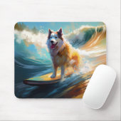 Alaskan Malamute Beach Surfmalerei Mousepad (Mit Mouse)