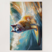 Alaskan Malamute Beach Surfmalerei Puzzle (Vertikal)