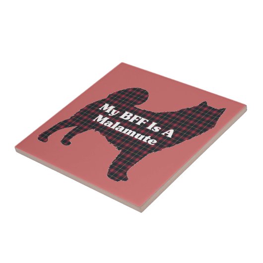 Alaskan Malamute BESTE FREUNDIN Fliese (Seite)