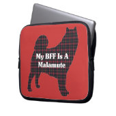Alaskan Malamute BESTE FREUNDIN Laptopschutzhülle (Vorderseite Links)