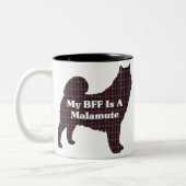 Alaskan Malamute BESTE FREUNDIN Tasse (Links)