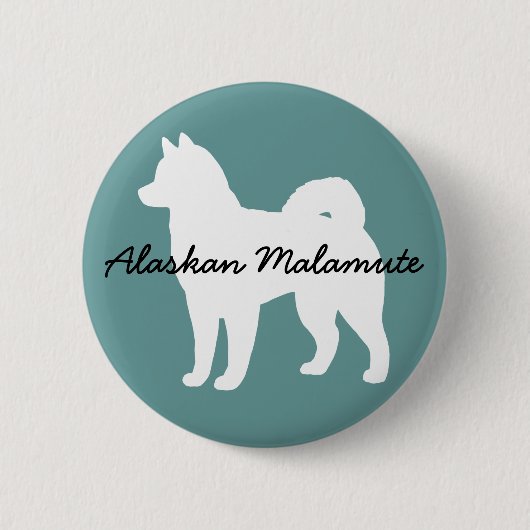 Alaskan Malamute Button (Vorderseite)