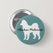 Alaskan Malamute Button (Vorne & Hinten)