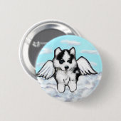 Alaskan Malamute Button (Vorne & Hinten)