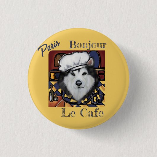 Alaskan Malamute Button (Vorderseite)