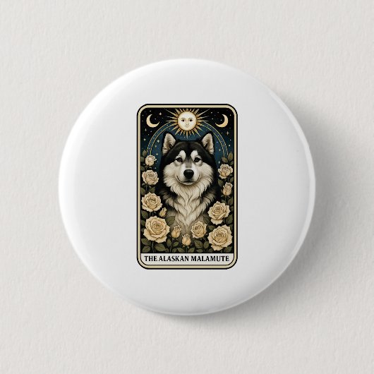 Alaskan Malamute Button (Vorderseite)