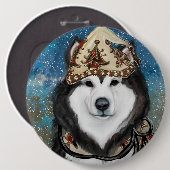Alaskan Malamute Button (Vorne & Hinten)