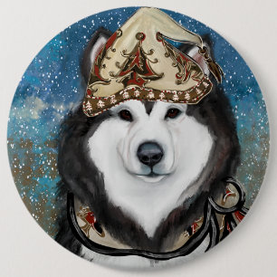 Alaskan Malamute Button