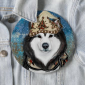 Alaskan Malamute Button (Beispiel)