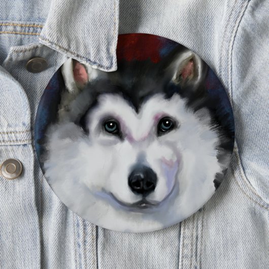 ALASKAN MALAMUTE BUTTON (Beispiel)