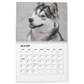 Alaskan Malamute Calendar Kalender (Mär 2026)