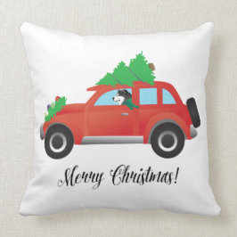 Alaskan Malamute Christmas Car Kissen