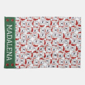 Alaskan Malamute Christmas Dog Geschirrtuch (Horizontal)