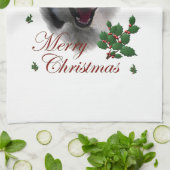 Alaskan Malamute Christmas Handtuch (Gefaltet)