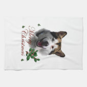 Alaskan Malamute Christmas Handtuch (Horizontal)