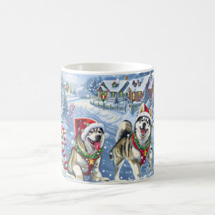 Alaskan Malamute Christmas Kaffeetasse