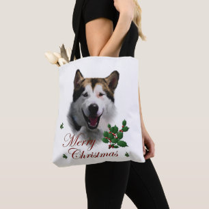 Alaskan Malamute Christmas Tasche