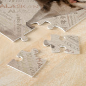 Alaskan Malamute Collage über Word-Muster Puzzle (Seite)