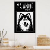 Alaskan Malamute Culture Edgy Pop Art Poster (Küche)