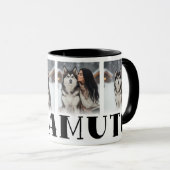 Alaskan Malamute Custom Photo Dog Lovers Tasse (VorderseiteRechts)