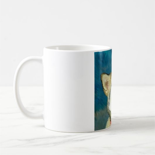 Alaskan Malamute Dog Art Kaffeetasse (Links)