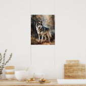 Alaskan Malamute Dog Art Print Poster (Küche)