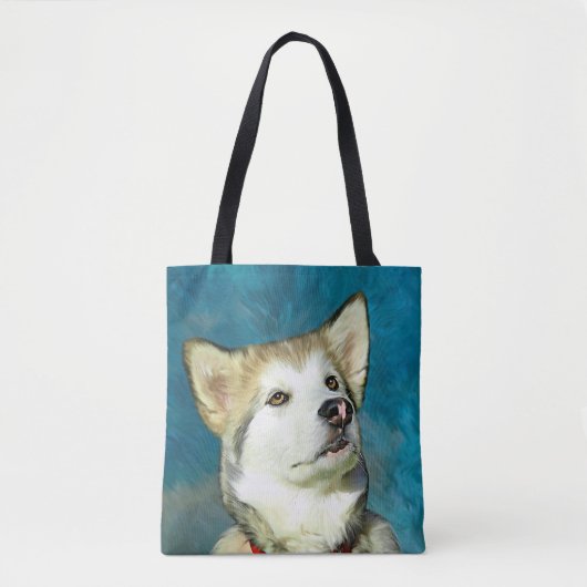 Alaskan Malamute Dog Art Tasche (Vorderseite)