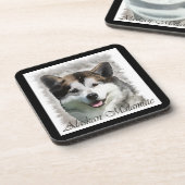 Alaskan Malamute Dog Art Untersetzer (Linke Seite)