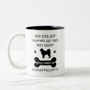 Alaskan Malamute Dog Bester Freund Zweifarbige Tasse